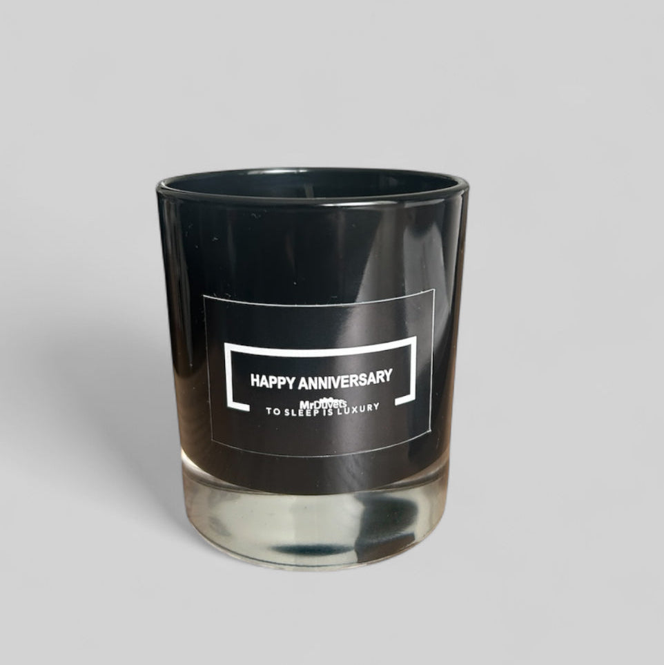Happy Anniversary Luxury Velvet  Mini Cushion Gift Set Box candle