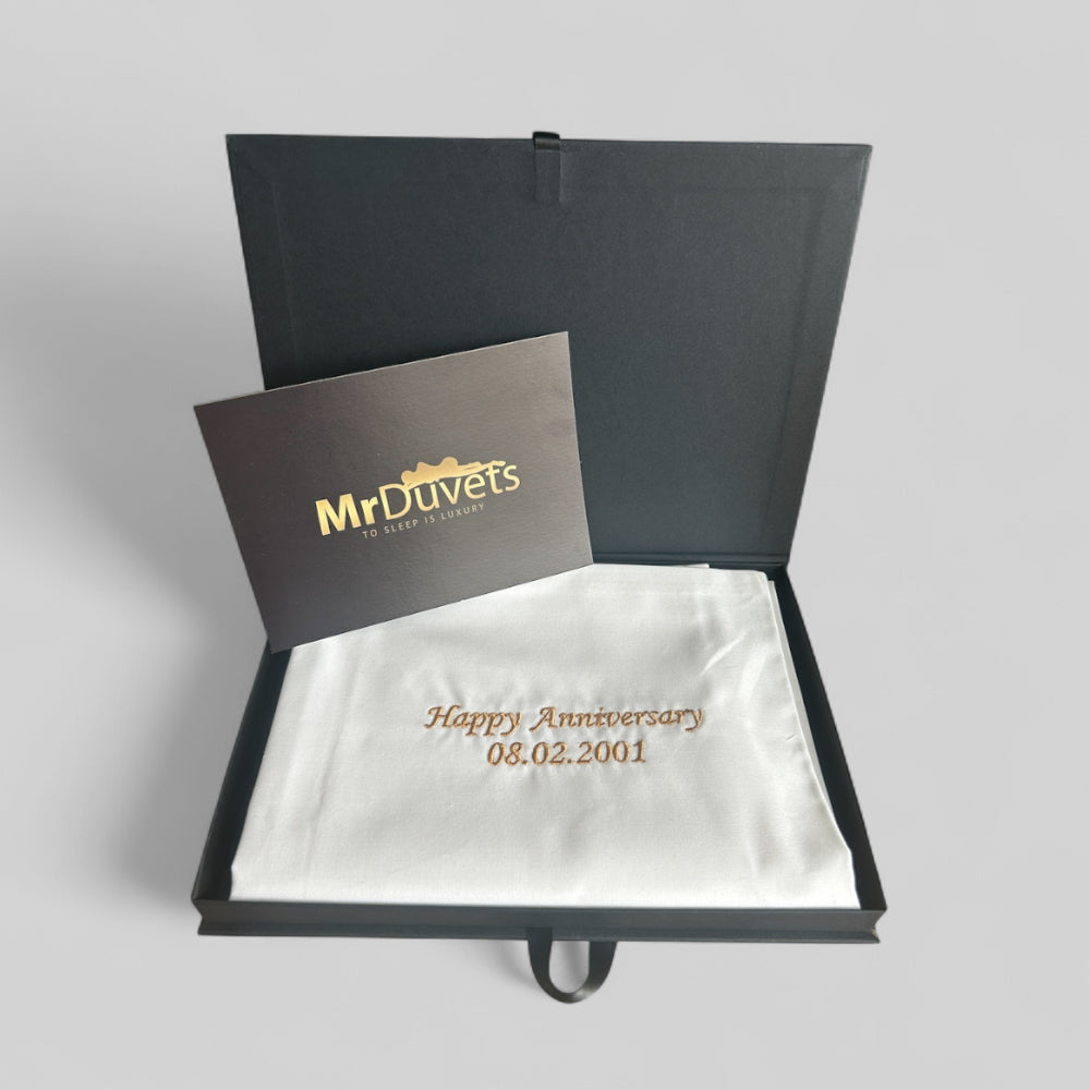 Happy Anniversary Luxury Velvet  Mini Cushion Gift Set Box pillowcase