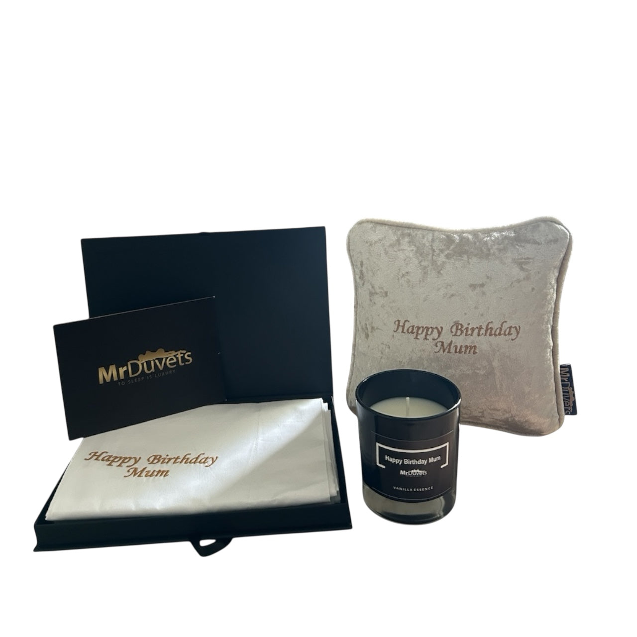 Happy Birthday Mum Luxury Velvet  Mini Cushion Gift Set Box picture