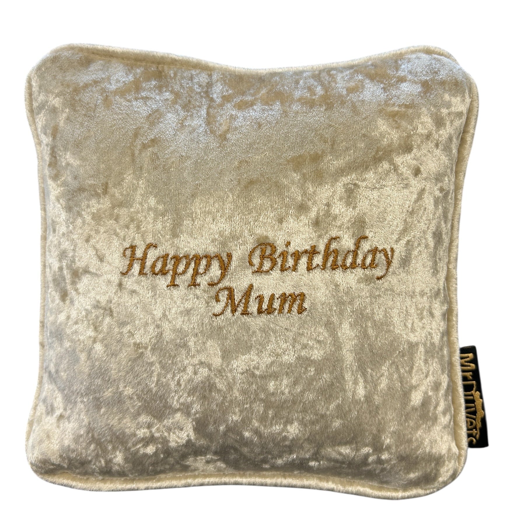 Happy Birthday Mum Mini Velvet Cushion
