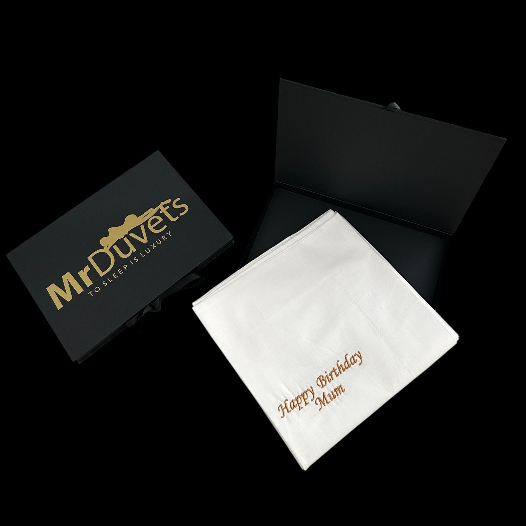 Happy Birthday Mum White Oxford pillowcase set gift box