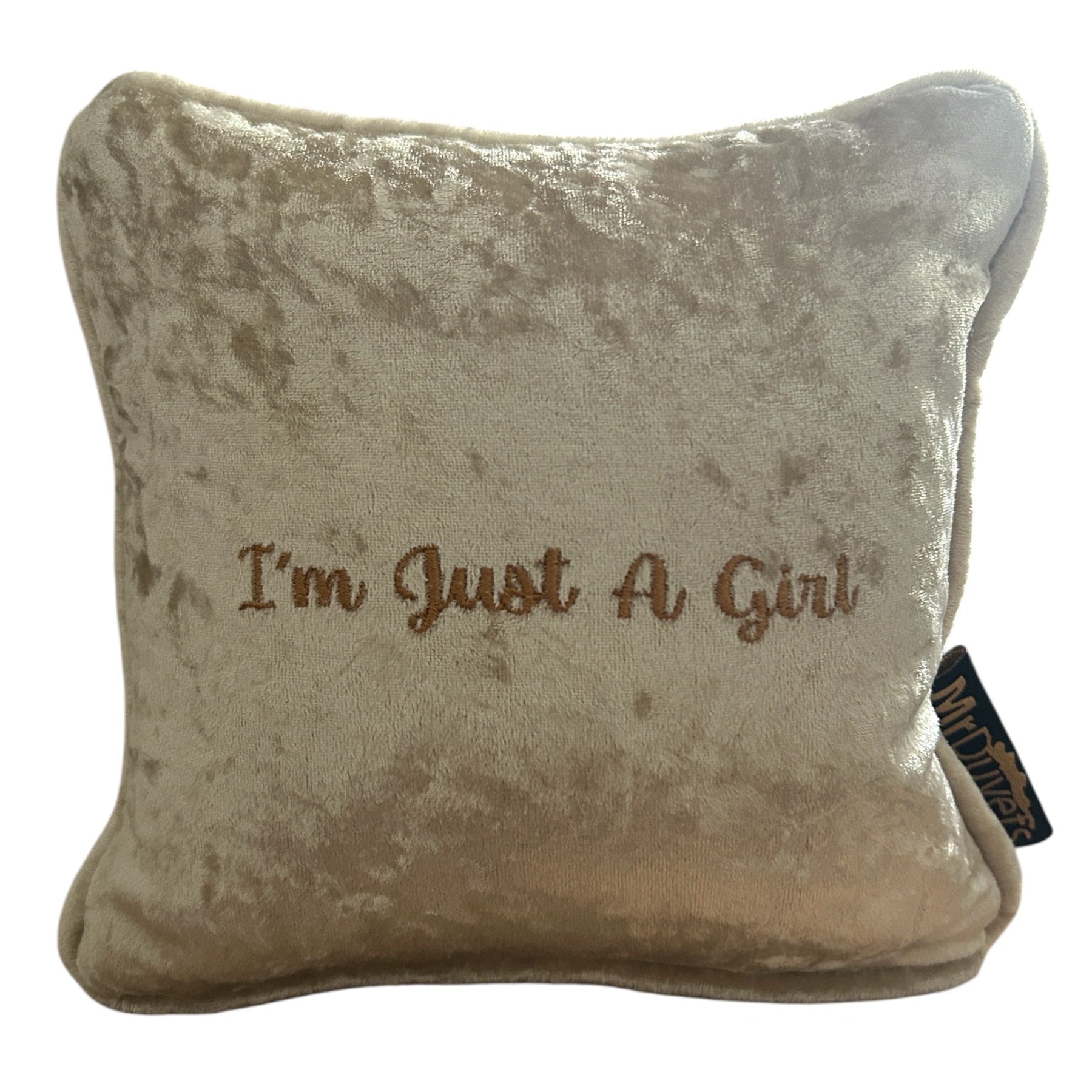 I'm Just A Girl Luxury Velvet  Mini Cushion Gift Set Box mini cushion