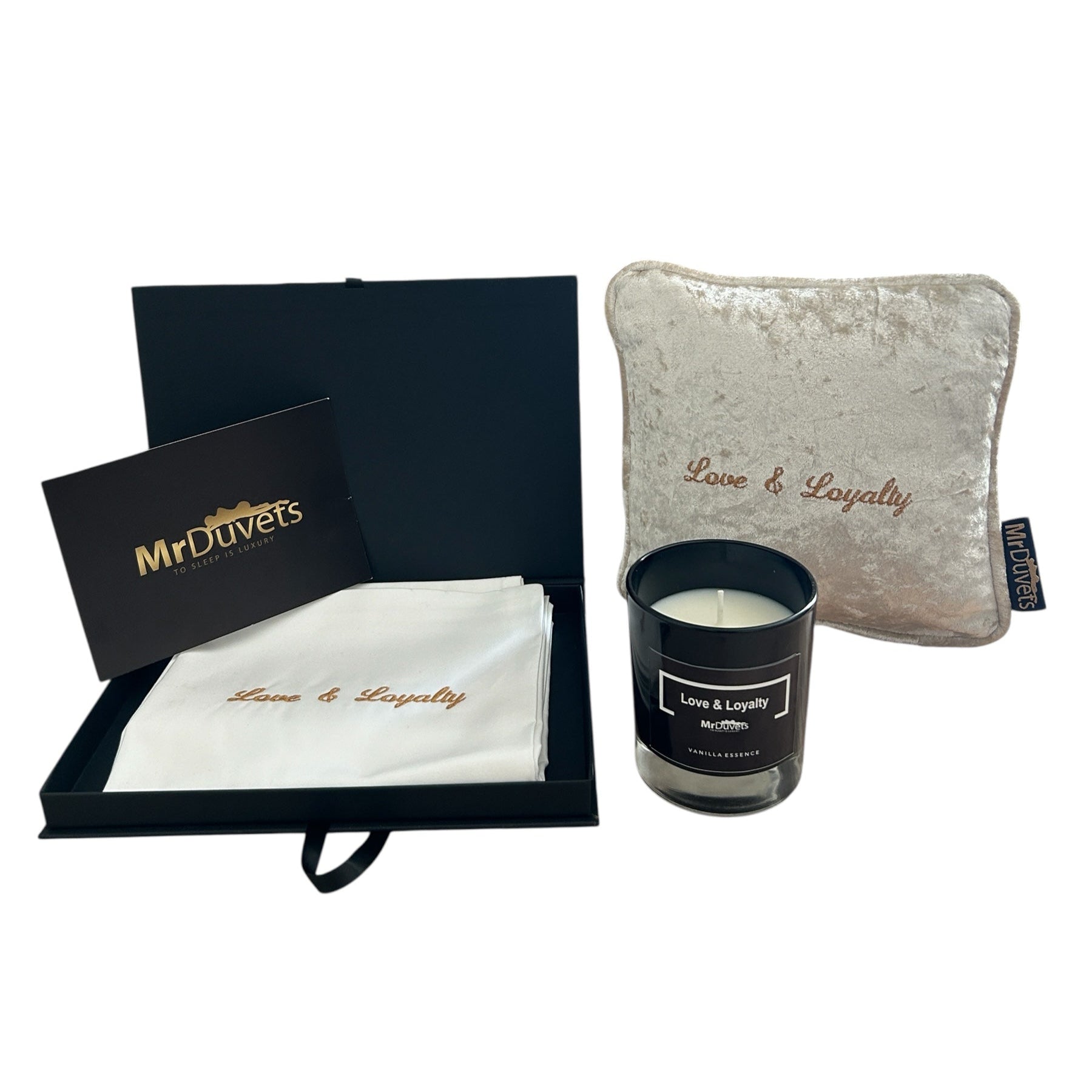 Love & Loyalty Luxury Velvet  Mini Cushion Gift Set Box 2nd image