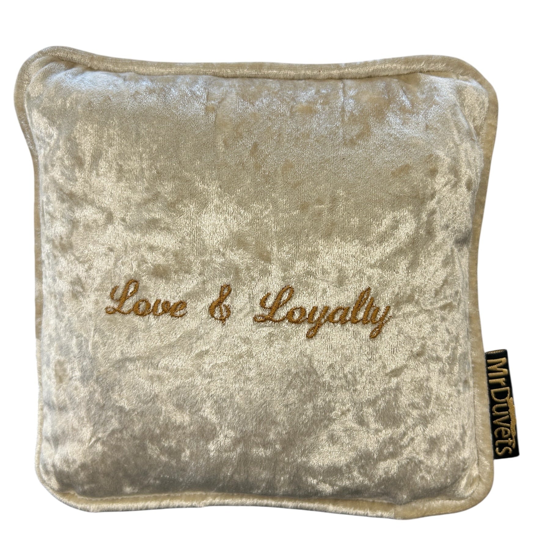 Love & Loyalty Mini Velvet Cushion