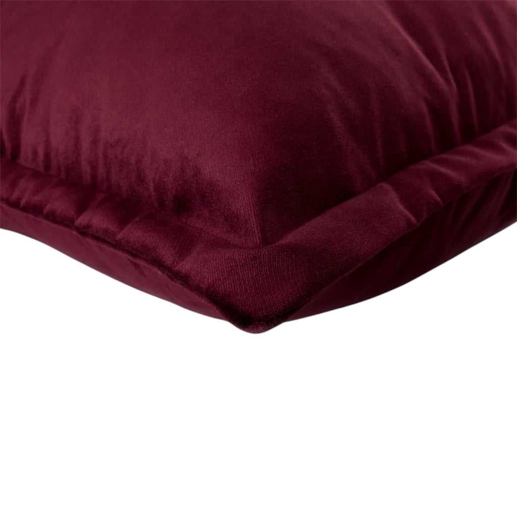 Ruby Rose Velvet Oxford Cushion Bold Velvet
