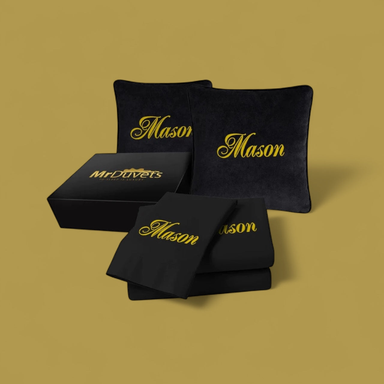 Custom Name Luxury Bedding Set