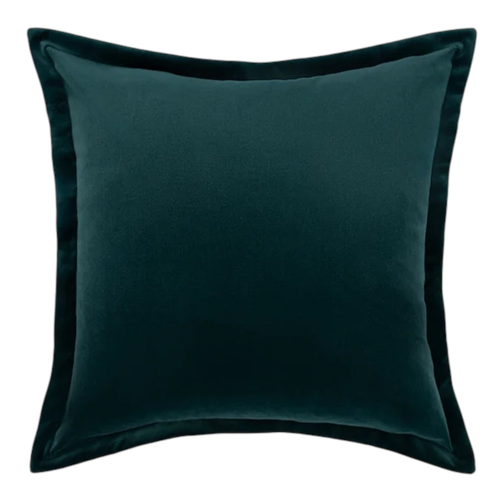 Old Money Oxford Velvet Cushion Classic Luxury with Contrast Panel Detailing