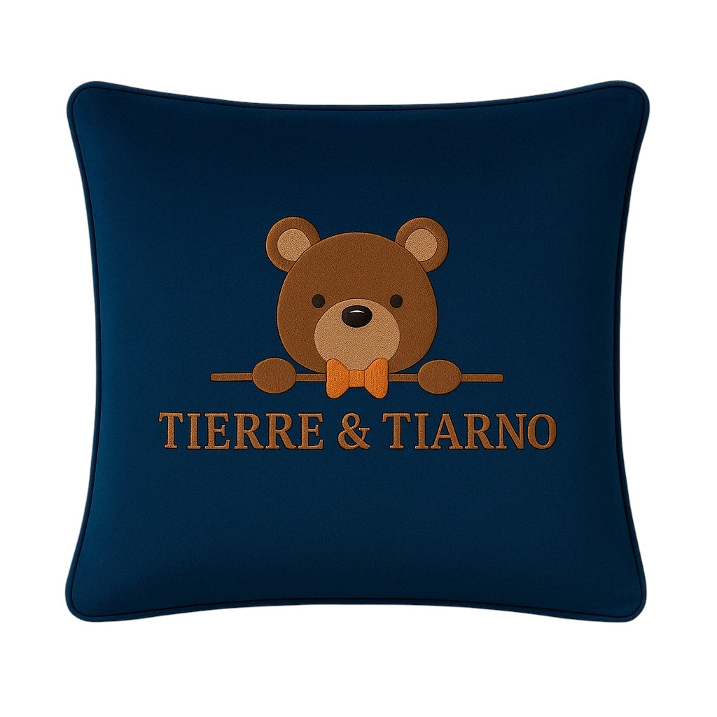 Tierre & Tiarno Signature Navy Blue Luxury Kids Cushion