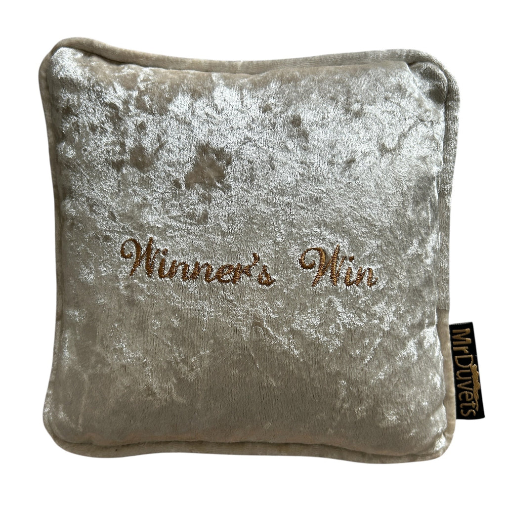Winner's Win Luxury Velvet  Mini Cushion Gift Set Box mini cushion