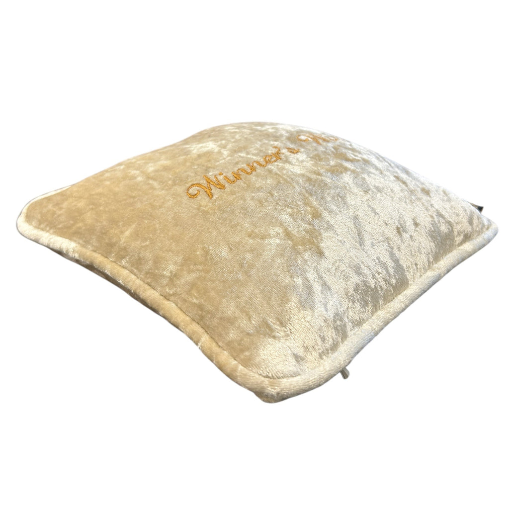 Winners Win Mini Velvet Cushion top shot 